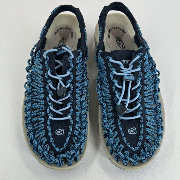 KEEN Uneek 1016897 Sandals Womens US 9.5 Braided Bungee Hike Water Midnight Navy - Picture 7 of 13